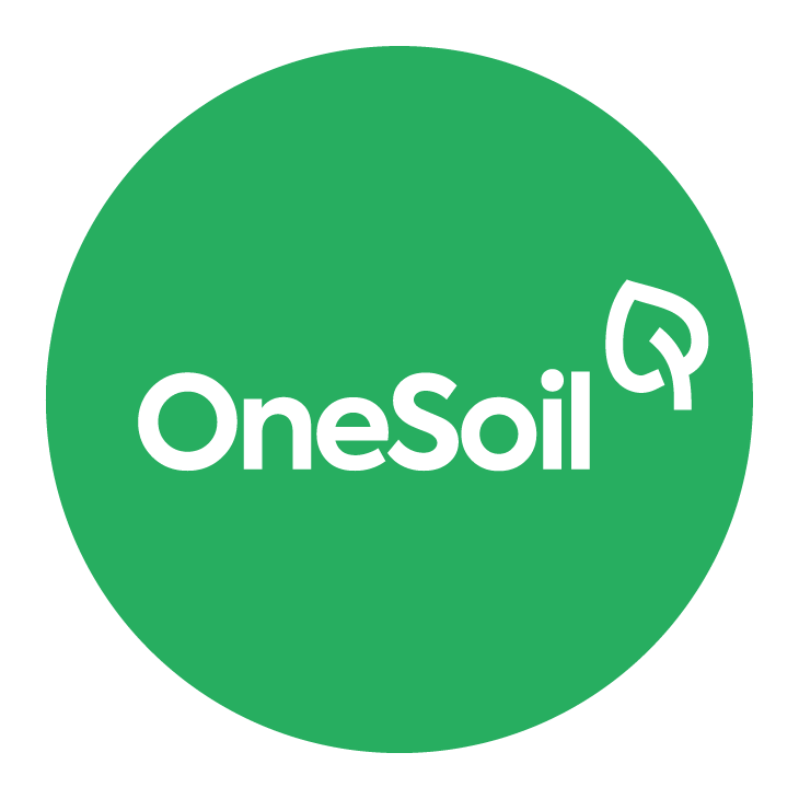 Brand logo of OneSoil, a software platform for digital farming.