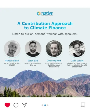 Native wilde een intercontinentaal webinar over klimaatfinanciering presenteren om thought-leadership te delen, leads te genereren en relaties op te bouwen.