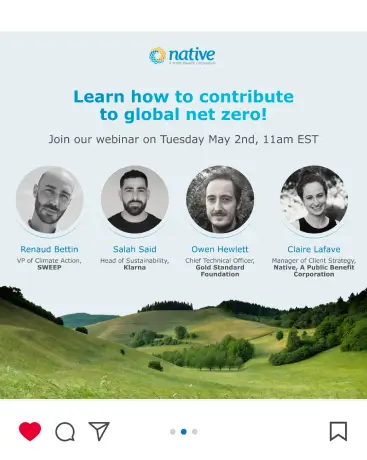 Native wanted to present an intercontinental climate finance webinar to share thought-leadership, generate leads, and build partnerships.